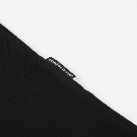 Black Printed Short-Sleeved T-Shirt Acme De La Vie - Picture 5 of 5